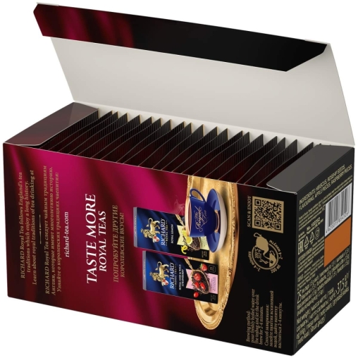 Чай Richard Royal Raspberry МАЛИНА цветочный ароматизированный 25 саше × 1.5 г