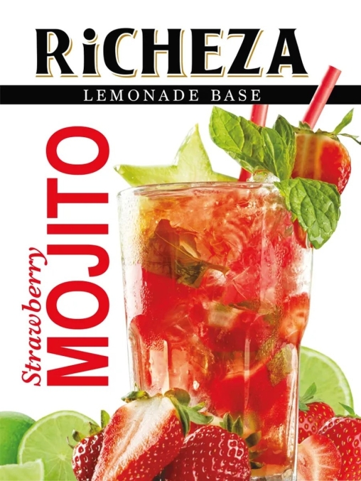 RiCHEZA Lemonade Base Основа для напитков Клубничный Мохито STRAWBERRY MOJITO 1000 г