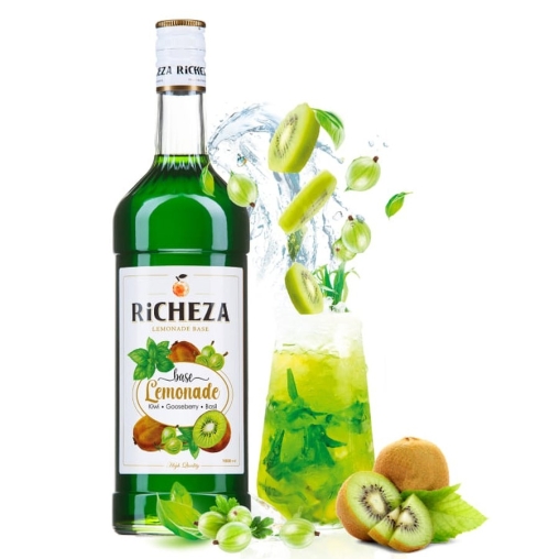 Основа для напитков RiCHEZA Киви Крыжовник Базилик стекло 1000 мл