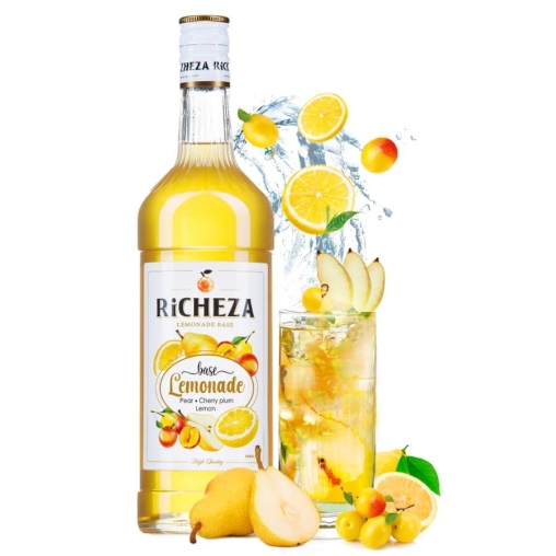 Основа для напитков RiCHEZA Груша Алыча Лимон стекло 1000 мл