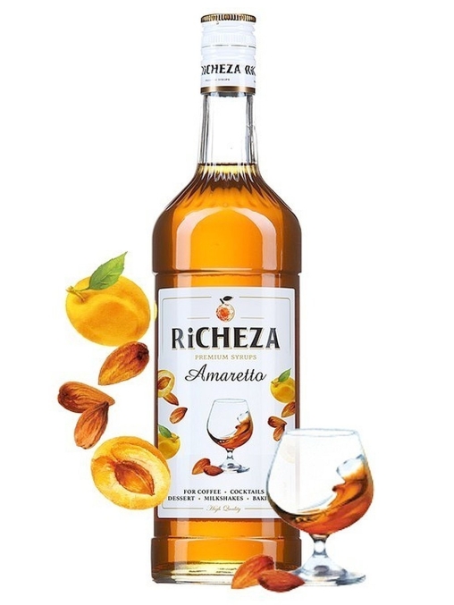 Сироп RiCHEZA Amaretto Амаретто стекло 1000 мл