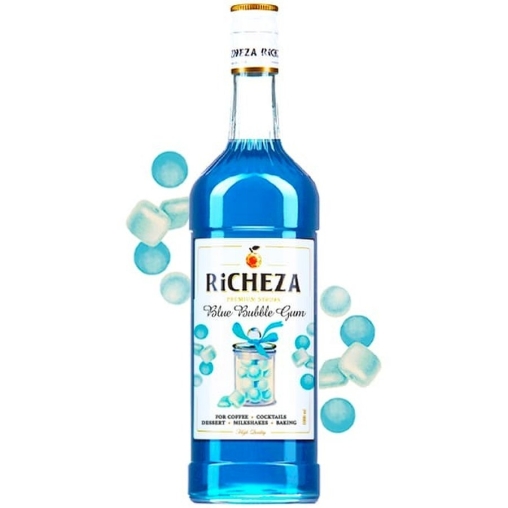 Сироп RiCHEZA Blue Bubble Gum Блю Баббл Гам стекло 1000 мл
