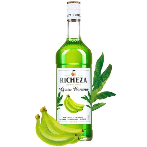 Сироп RiCHEZA Green Banana Зеленый Банан стекло 1000 мл