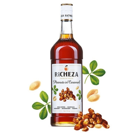 Сироп RiCHEZA Peanuts in caramel Арахис в карамели стекло 1000 мл