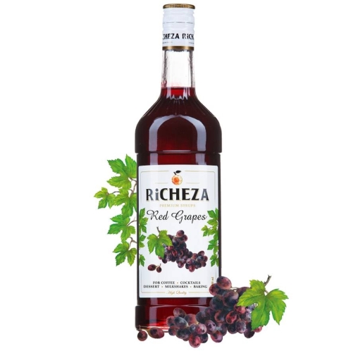 Сироп RiCHEZA Red Grapes Красный Виноград стекло 1000 мл