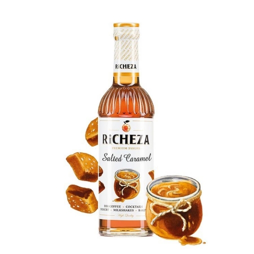 Сироп RiCHEZA Salted caramel Соленая карамель стекло 330 мл