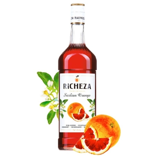 Сироп RiCHEZA Sicilian orange Сицилийский апельсин стекло 1000 мл
