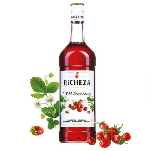 Сироп RiCHEZA Wild Strawberry Земляника стекло 1000 мл