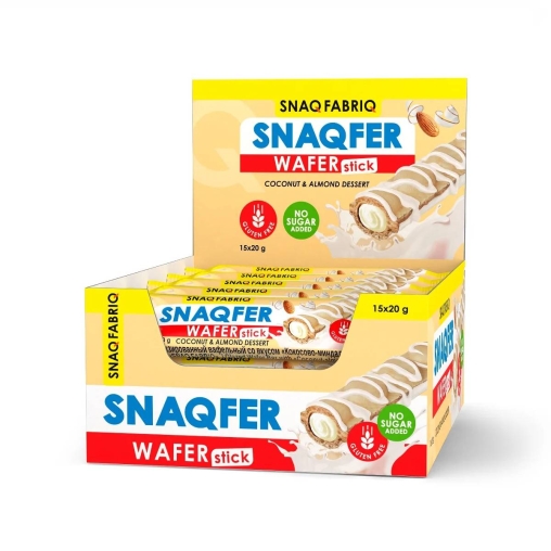 Snaq Fabriq SNAQFER Wafer stick вафельный стик Кокосово-миндальный десерт 20 г
