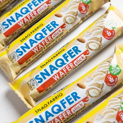 Snaq Fabriq SNAQFER Wafer stick вафельный стик Кокосово-миндальный десерт 20 г