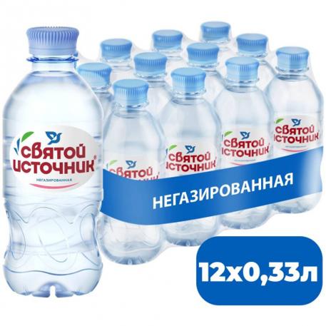 Святой Источник вода без газа 330 мл ПЭТ