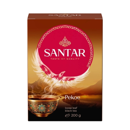 Чай черный Santar PECOE высокогорный листовой особой скрутки 100 г
