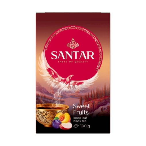 Чай черный Santar Sweet Fruits среднелистовой с кусочками фруктов 100 г