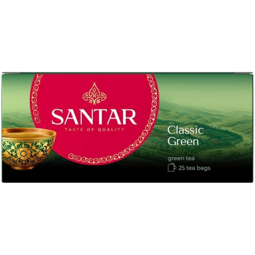 Чай зеленый SANTAR Classic Green Классический китайский 25 пак. × 2 г Чай зеленый SANTAR Classic Green Классический китайский 25 пак. × 2 г