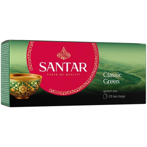 Чай зеленый SANTAR Classic Green Классический китайский 25 пак. × 2 г