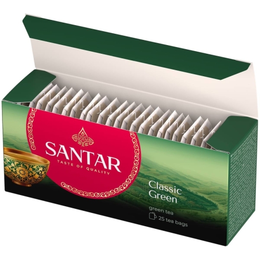 Чай зеленый SANTAR Classic Green Классический китайский 25 пак. × 2 г