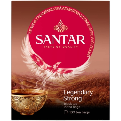 Чай черный SANTAR Legendary Strong байховый 100 пак. × 2 г Чай черный SANTAR Legendary Strong байховый 100 пак. × 2 г