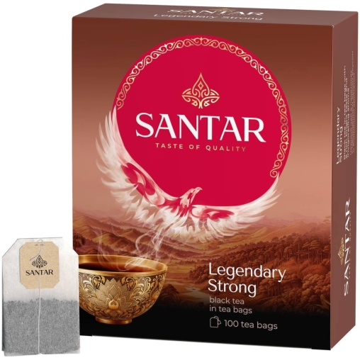 Чай черный SANTAR Legendary Strong байховый 100 пак. × 2 г