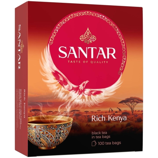 Чай черный SANTAR Rich Kenya гранулированный 100 пак. × 2 г