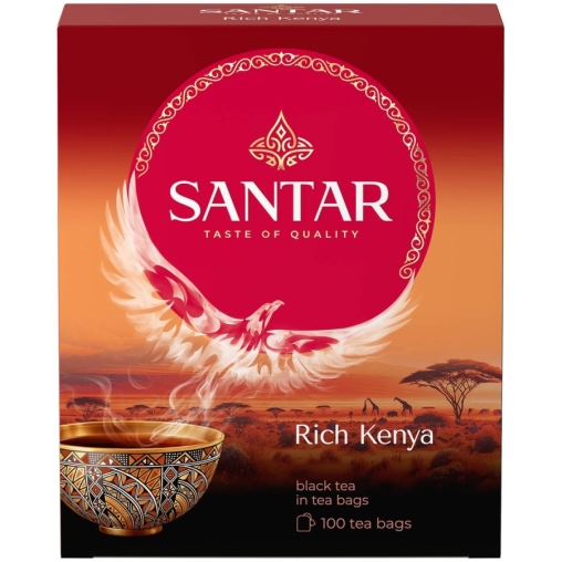 Чай черный SANTAR Rich Kenya гранулированный 100 пак. × 2 г