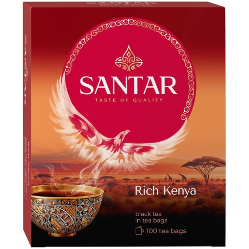 Чай черный SANTAR Rich Kenya гранулированный 100 пак. × 2 г
