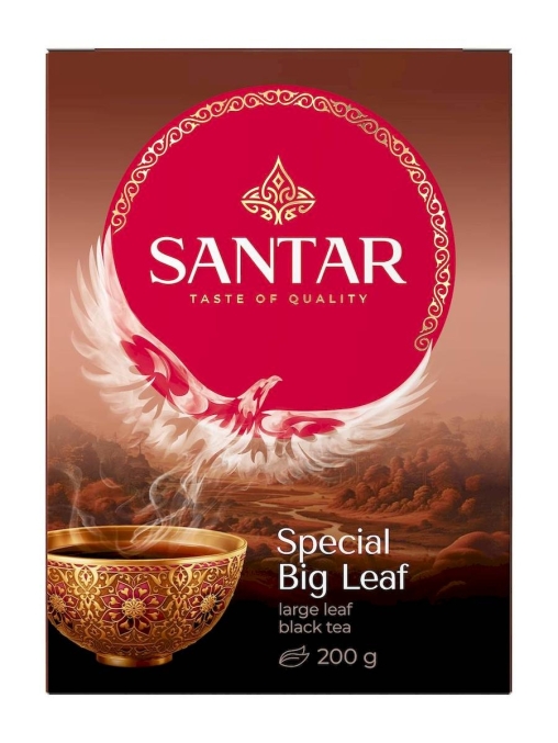 Чай черный SANTAR Special Big Leaf высокогорный крупнолистовой 200 г Чай черный SANTAR Special Big Leaf высокогорный крупнолистовой 200 г