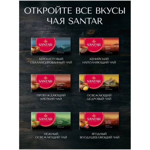 Чай черный SANTAR Legendary Strong байховый 25 пак. × 2 г