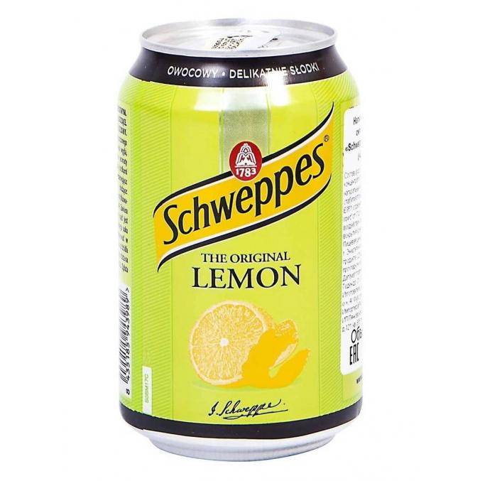 Schweppes Лимон 330 мл ж/б