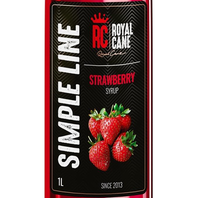 Сироп Royal Cane Simple Line Клубника стекло 1000 мл