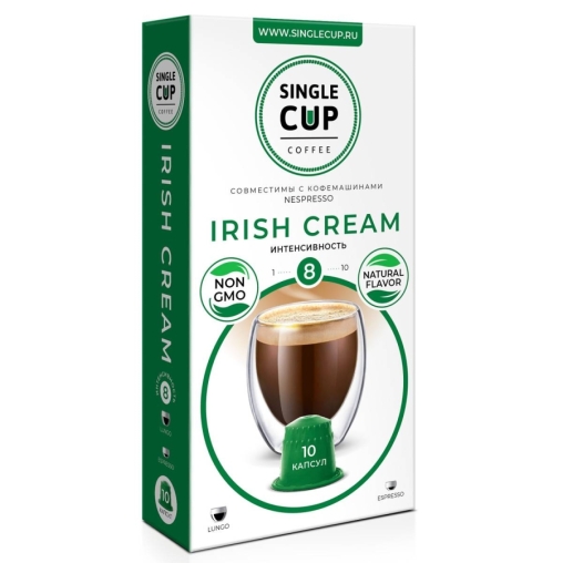 Кофейные капсулы Single Cup вкус Irish Cream для Nespresso