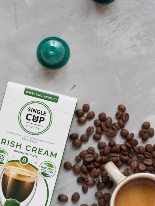 Кофейные капсулы Single Cup вкус Irish Cream для Nespresso