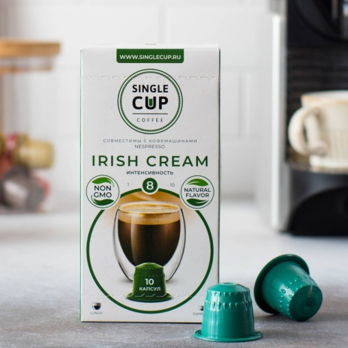 Кофейные капсулы Single Cup вкус Irish Cream для Nespresso