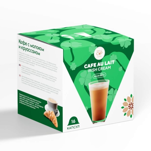 Капсулы Single Cup для Dolce Gusto Cafe au Lait IRISH CREAM 16 шт.