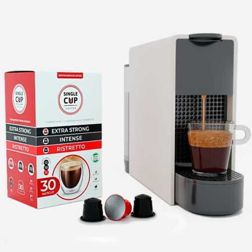 Набор кофе-капсул Single Cup для Nespresso: Extra Strong, Intense, Ristretto 30 шт.