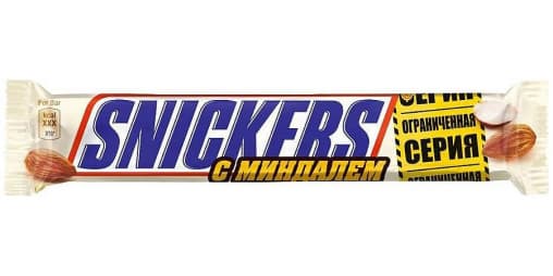 Батончик шоколадный Snickers с Миндалем 81 г