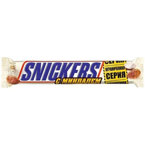 Батончик шоколадный Snickers с Миндалем 81 г