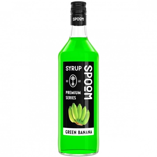 Сироп Spoom Green Banana Банан зелёный стекло 1000 мл