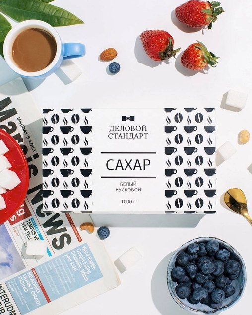 Сахар-рафинад Деловой стандарт в брусочках 1000 г