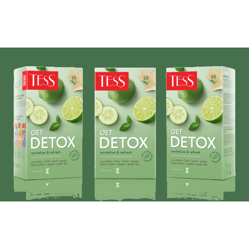 Чай зелёный TESS Get Detox с добавками 20 пак. × 1,5 г