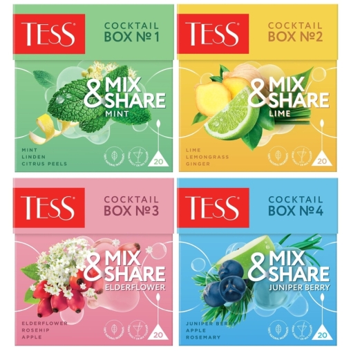TESS Mix & Share Cocktail Box №4 МОЖЖЕВЕЛЬНИК 20 пир. × 1,5 г