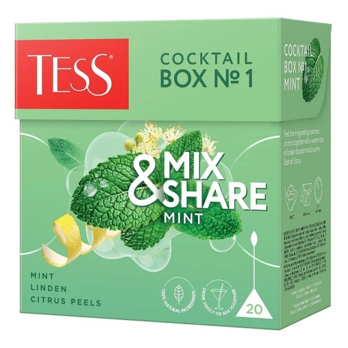 TESS Mix & Share Cocktail Box №1 МЯТА 20 пир. × 1,5 г