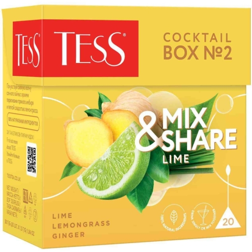 TESS Mix & Share Cocktail Box №2 ЛАЙМ 20 пир. × 1,5 г