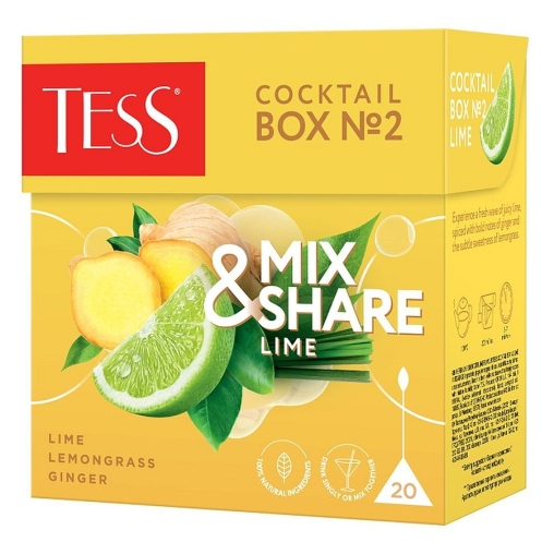 TESS Mix & Share Cocktail Box №2 ЛАЙМ 20 пир. × 1,5 г