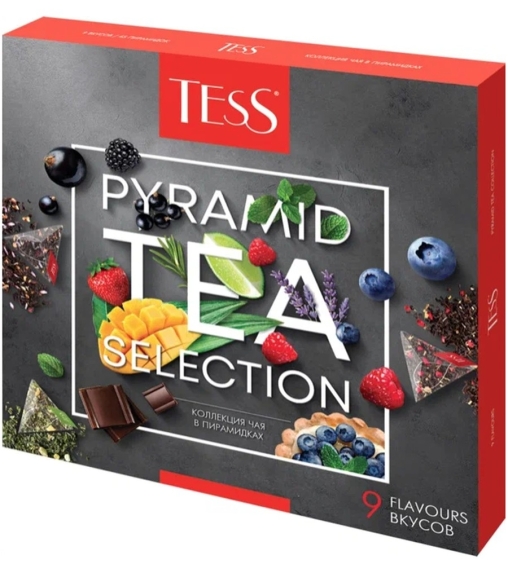 Набор чая TESS Pyramid Tea Selection 9 вкусов 45 пирамидок 81 г