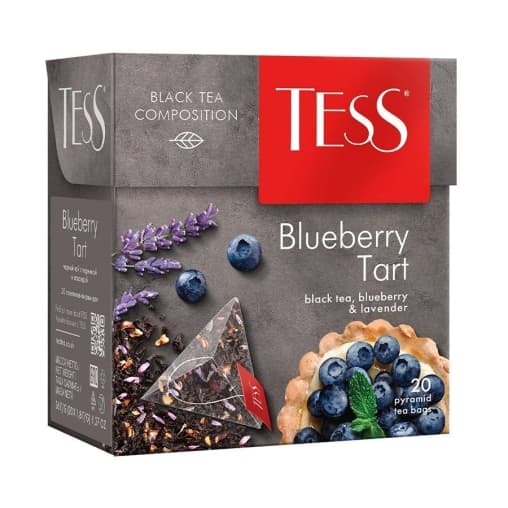 Чай черный TESS Blueberry Tart 20 пирам. × 1,8 г