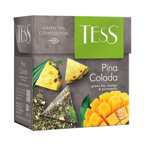 Чай зелёный TESS Pina Colada аромат. 20 пирам. × 1,8 г