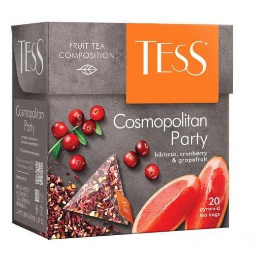 Чай TESS Cosmopolitan Party цветочный аром. 20 пирам. × 2г