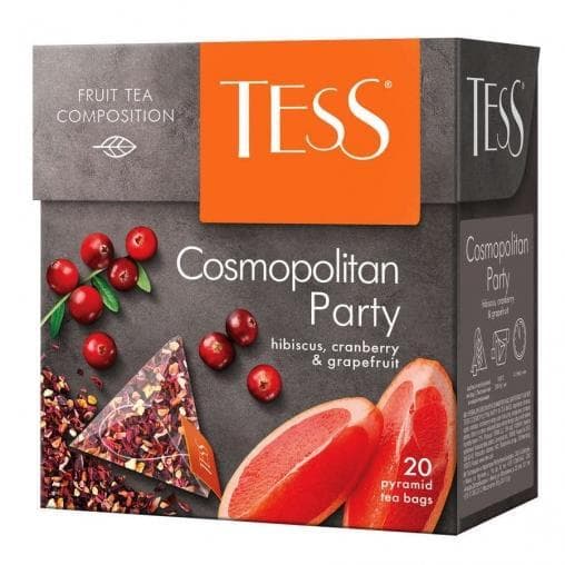Чай TESS Cosmopolitan Party цветочный аром. (20 пирам. х 2г)