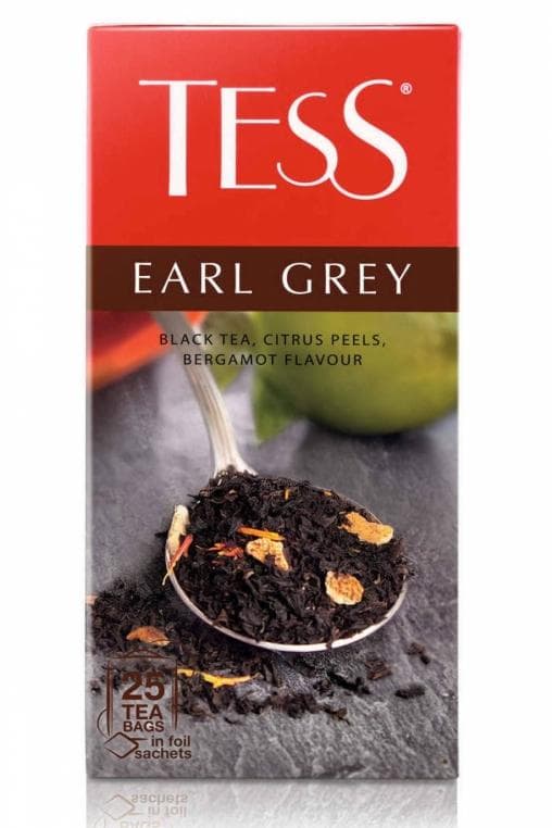 Чай черный TESS Earl Grey с аром. бергамота 25 × 1,8 г
