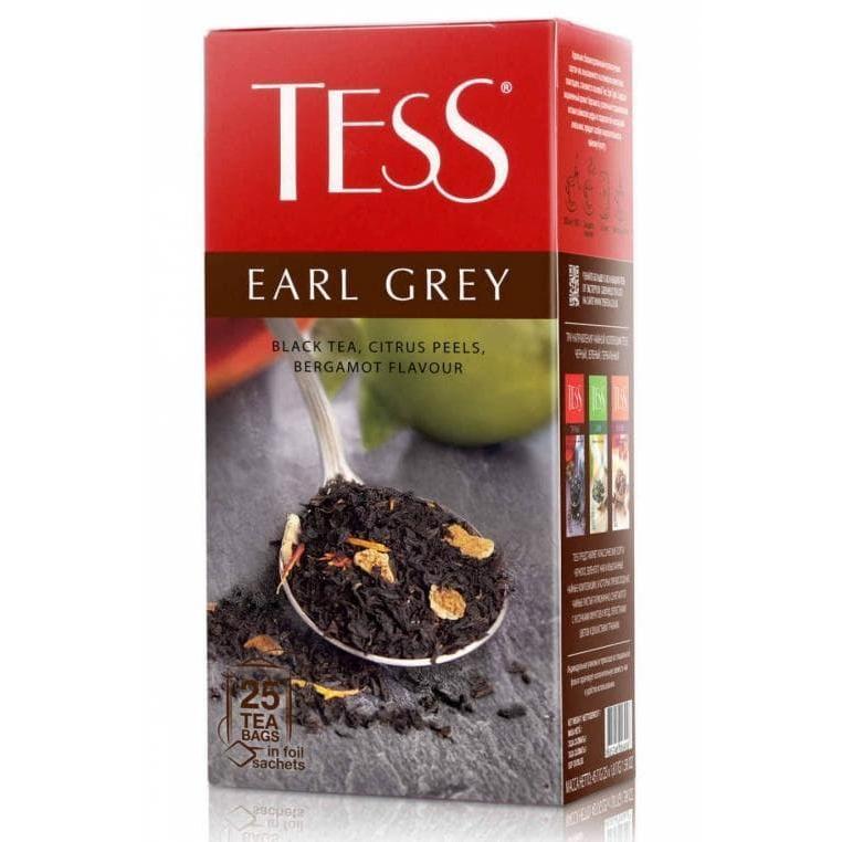 Чай черный TESS Earl Grey с аром. бергамота 25 × 1,6 г